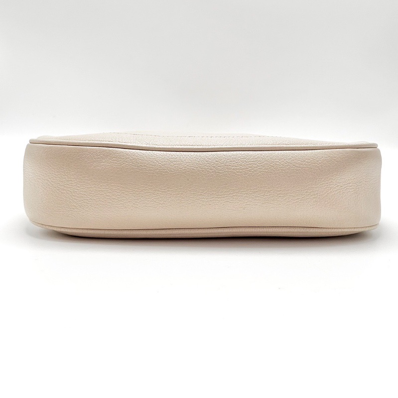 GUCCI 米白色金扣Aphrodite 單肩腋下新月包26*20*7 98新配件塵袋-4