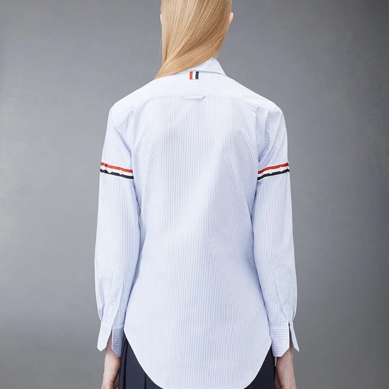 Thom Browne 女士 條紋細節襯衫IT-36 IT-38 IT-40 IT-42 IT-44 IT-46碼-2