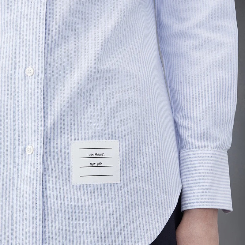 Thom Browne 女士 條紋細節襯衫IT-36 IT-38 IT-40 IT-42 IT-44 IT-46碼-3