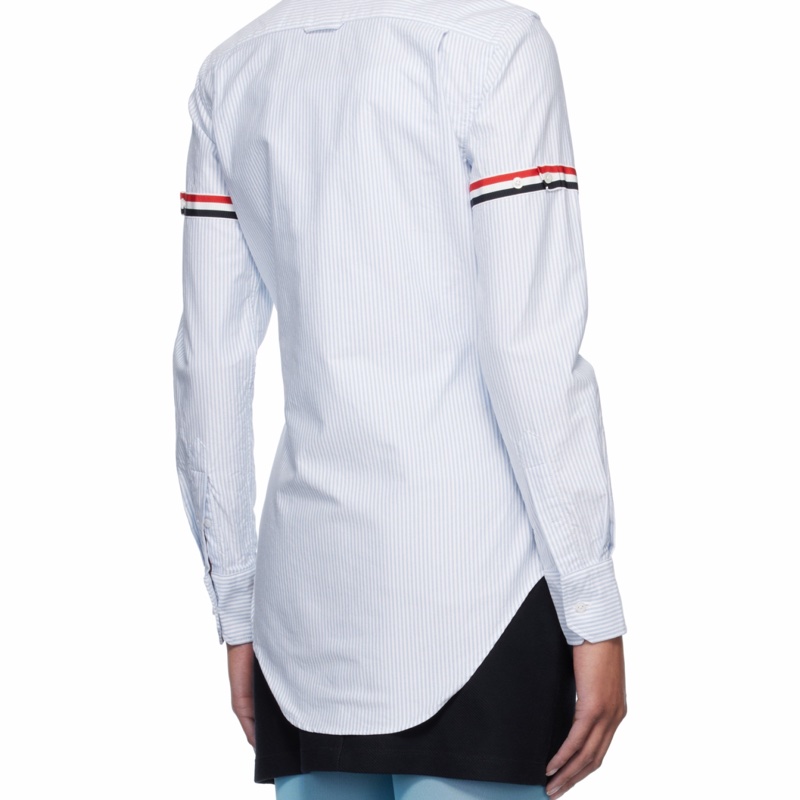 Thom Browne 女士 條紋細節襯衫IT-36 IT-38 IT-40 IT-42 IT-44 IT-46碼-5