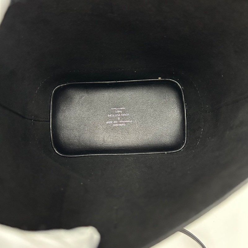 LV老花拼黑流蘇子母手提水桶包17.5*22*11 98新配件塵袋鑰匙鎖-2