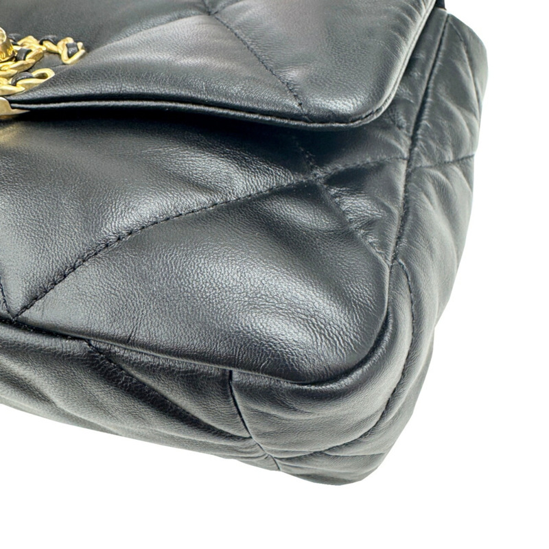 香奈兒 19 手提包鏈條單肩包 AS1160 羊皮 Coco 標誌女士-6