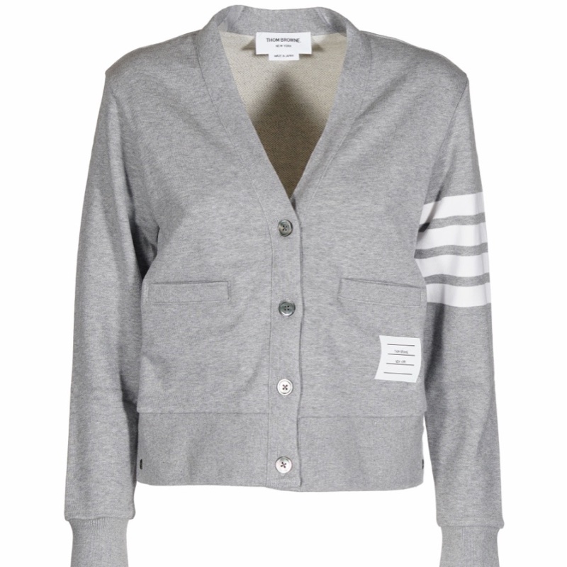 Thom Browne 女士 四條紋V領開衫IT-38-0