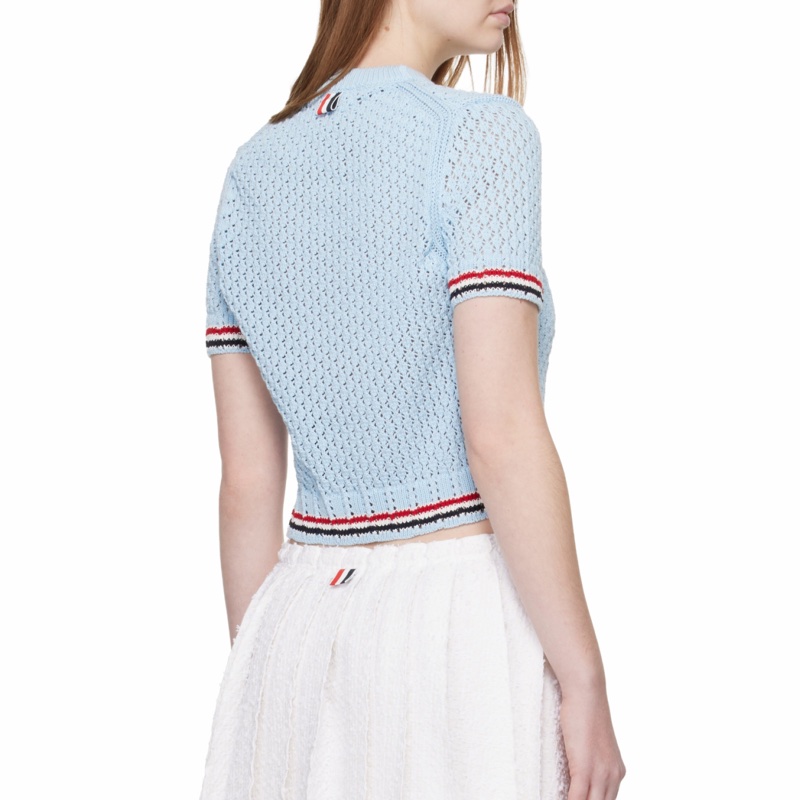 Thom Browne 女士 棉質鏤空針織T恤IT-36 IT-38 IT-40 IT-42 IT-44碼-6