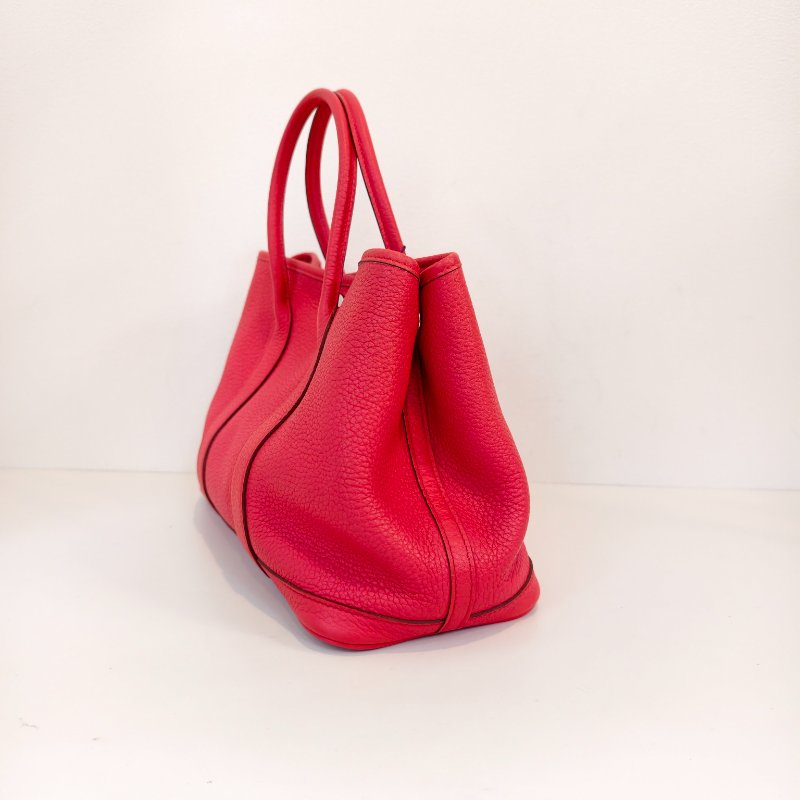 愛馬仕/Hermes 5x 辣椒紅 花園30 togo皮面 T刻 2015年 30*21*13cm 97新-2