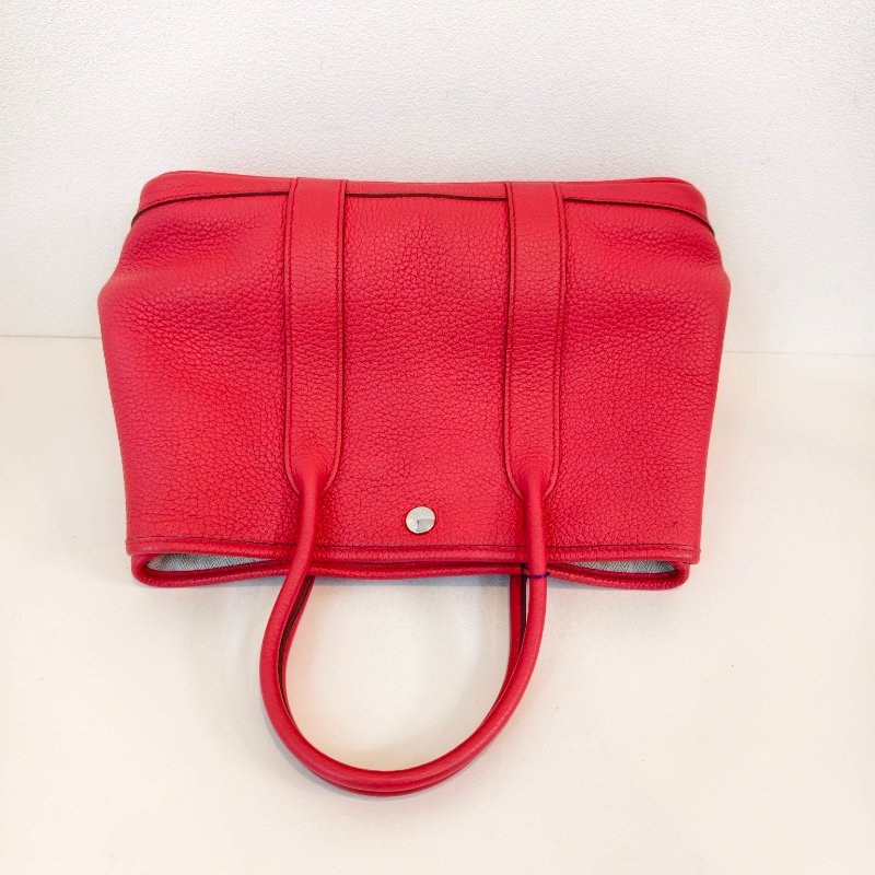 愛馬仕/Hermes 5x 辣椒紅 花園30 togo皮面 T刻 2015年 30*21*13cm 97新-7