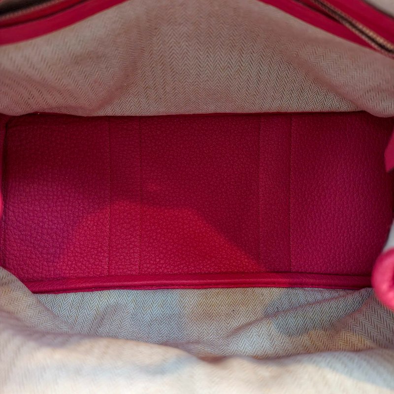 愛馬仕/Hermes 5x 辣椒紅 花園30 togo皮面 T刻 2015年 30*21*13cm 97新-8