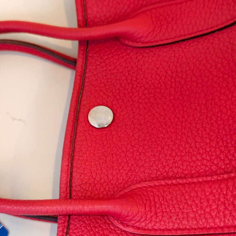 愛馬仕/Hermes 5x 辣椒紅 花園30 togo皮面 T刻 2015年 30*21*13cm 97新-9