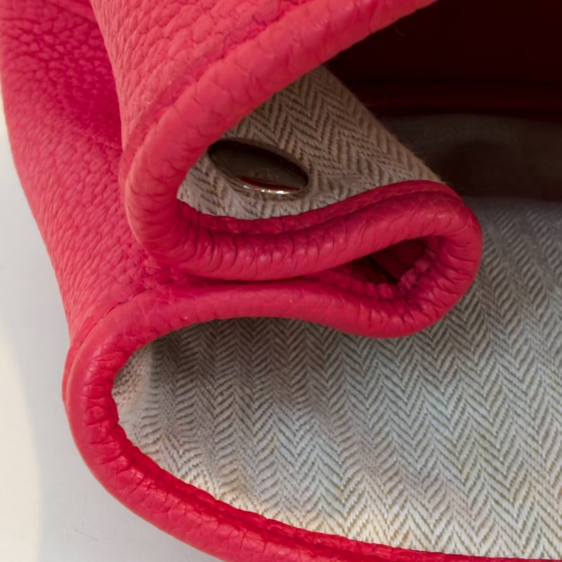 愛馬仕/Hermes 5x 辣椒紅 花園30 togo皮面 T刻 2015年 30*21*13cm 97新-11