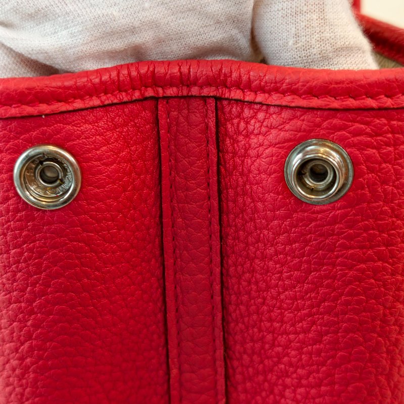 愛馬仕/Hermes 5x 辣椒紅 花園30 togo皮面 T刻 2015年 30*21*13cm 97新-14