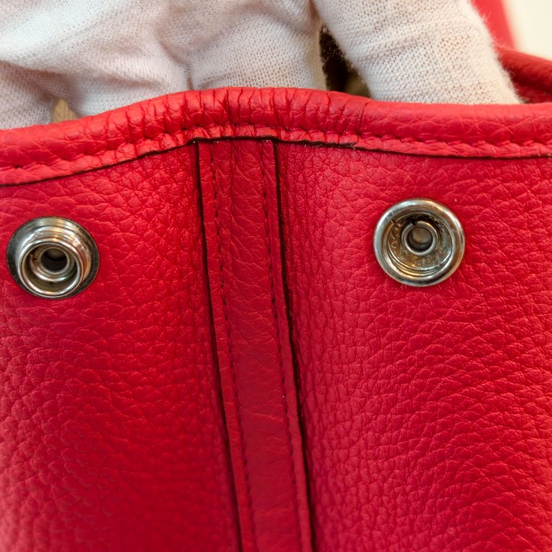 愛馬仕/Hermes 5x 辣椒紅 花園30 togo皮面 T刻 2015年 30*21*13cm 97新-18