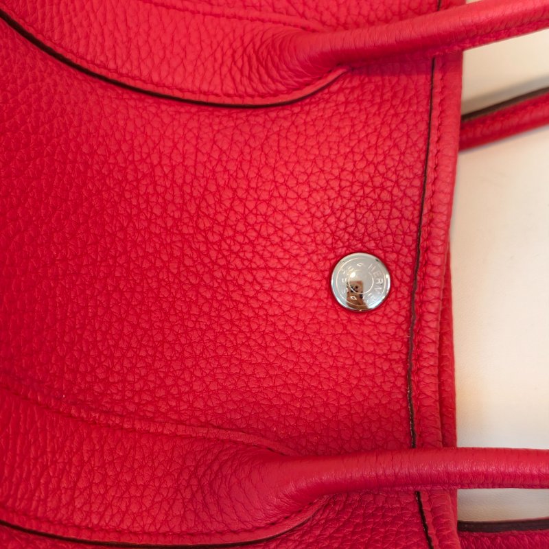 愛馬仕/Hermes 5x 辣椒紅 花園30 togo皮面 T刻 2015年 30*21*13cm 97新-20