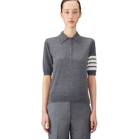 Thom Browne 女士 初剪羊毛針織Polo衫IT-36 IT-38 IT-40 IT-42 IT-44碼