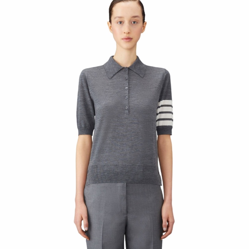Thom Browne 女士 初剪羊毛針織Polo衫IT-36 IT-38 IT-40 IT-42 IT-44碼-0