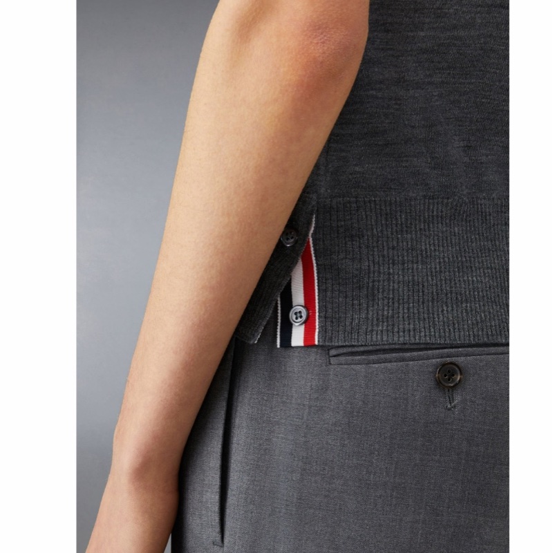 Thom Browne 女士 初剪羊毛針織Polo衫IT-36 IT-38 IT-40 IT-42 IT-44碼-4