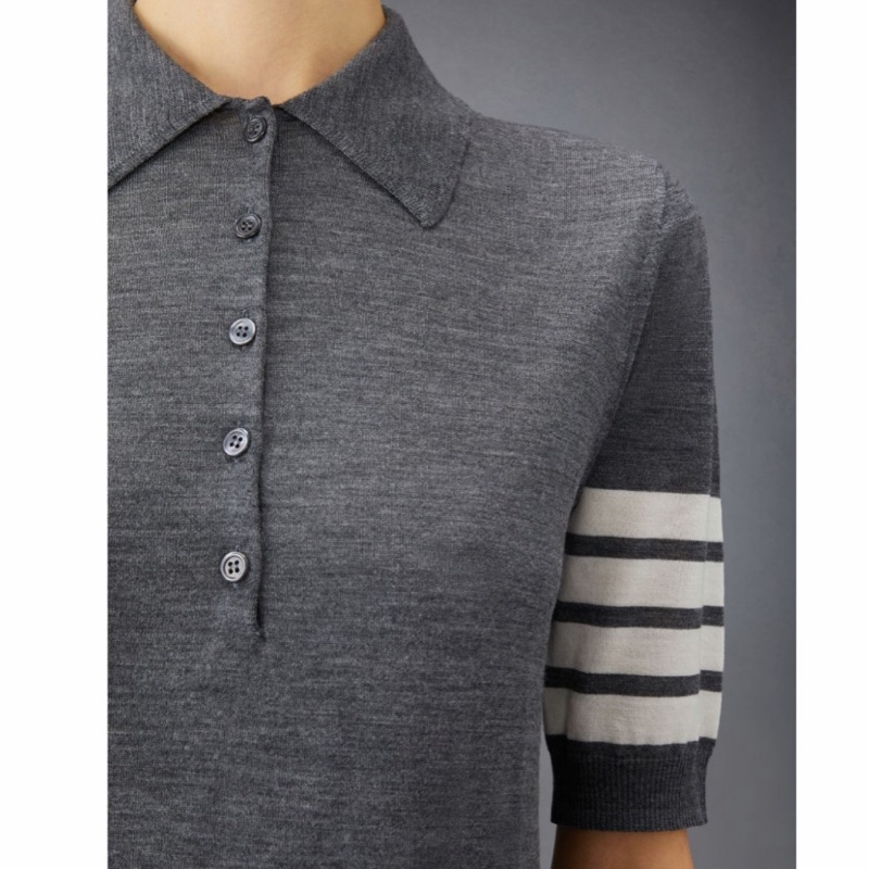 Thom Browne 女士 初剪羊毛針織Polo衫IT-36 IT-38 IT-40 IT-42 IT-44碼-5