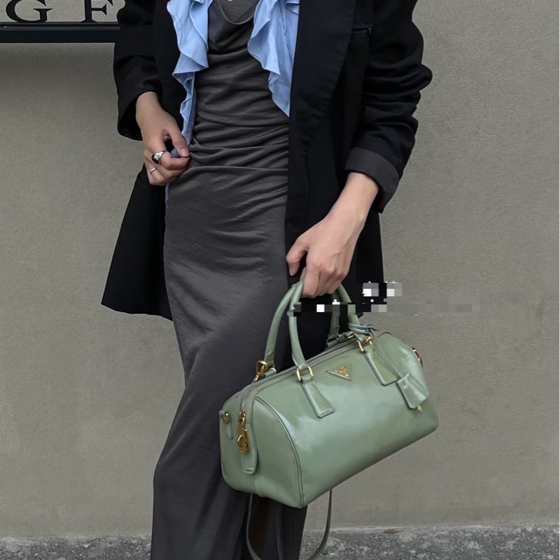 Prada 抹茶綠波士頓包-1