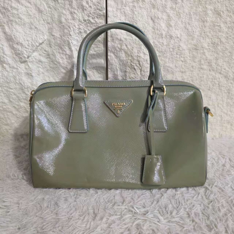 Prada 抹茶綠波士頓包-3