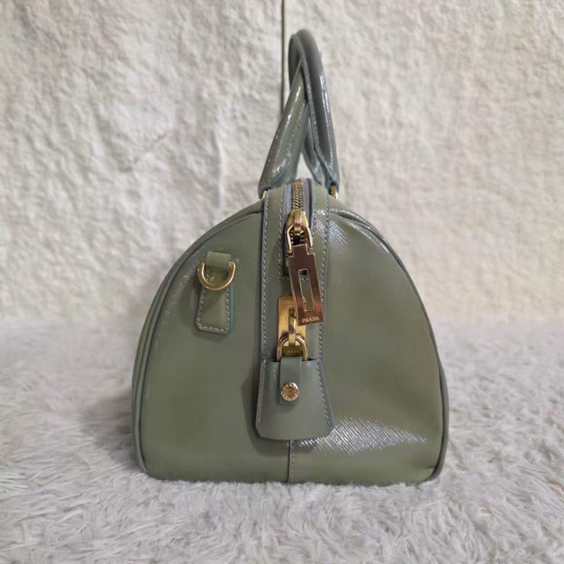 Prada 抹茶綠波士頓包-5