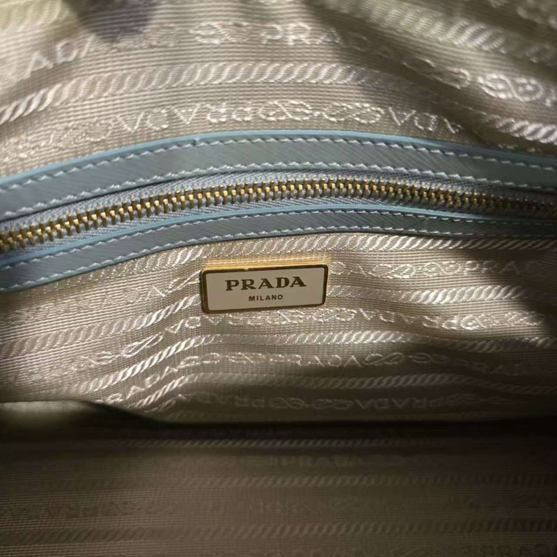 Prada 抹茶綠波士頓包-14