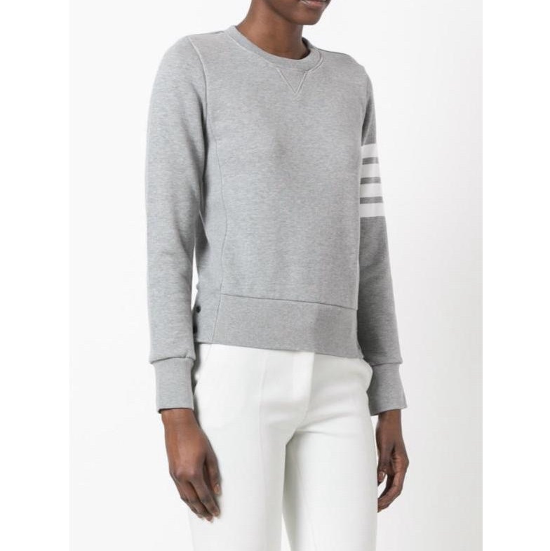 Thom Browne 女士 條紋徽標衛衣IT-36 IT-38 IT-40 IT-42 IT-44 IT-46碼-4