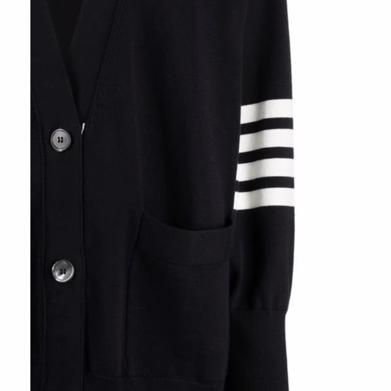 Thom Browne 女士 四道槓大口袋開衫IT-40-4