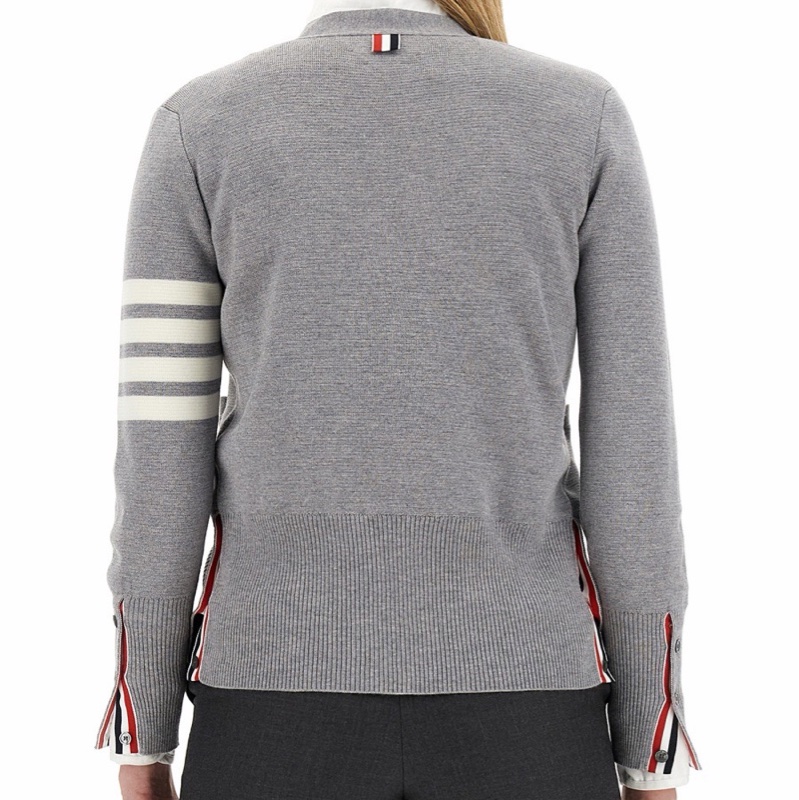 Thom Browne 女士 四條紋羊毛V領開衫IT-36 IT-38 IT-40 IT-42 IT-44碼-1