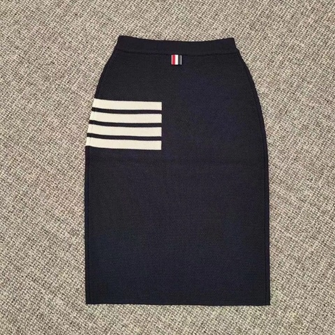 Thom Browne 女士 四槓條紋羊毛半身裙IT-38 IT-40