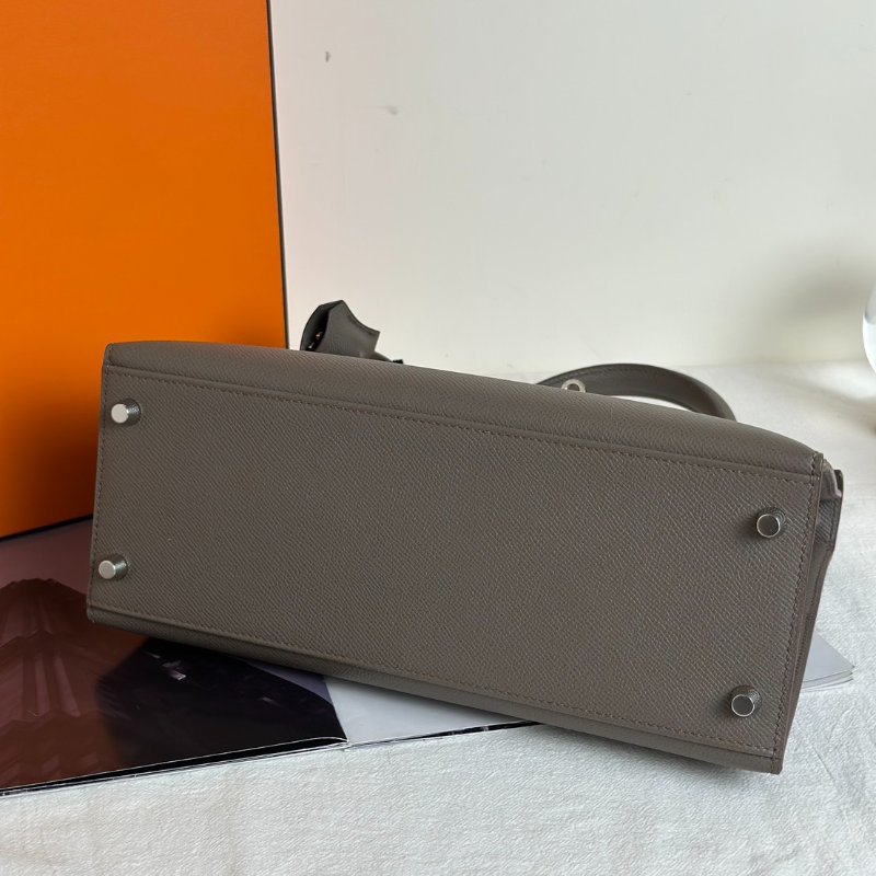 HERMES Kelly 28 - 錫器灰銀 A-5