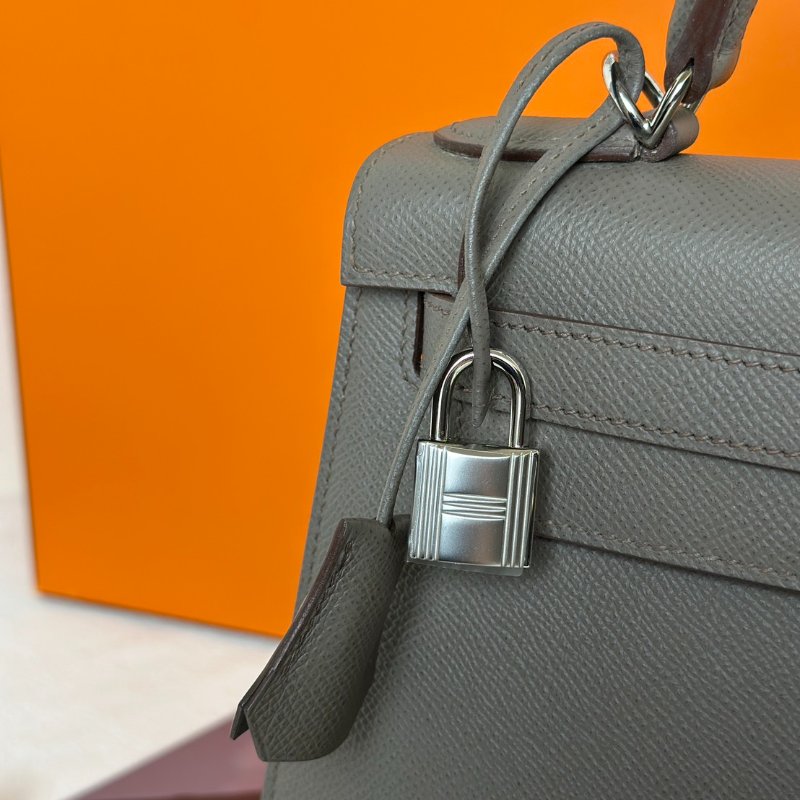 HERMES Kelly 28 - 錫器灰銀 A-7