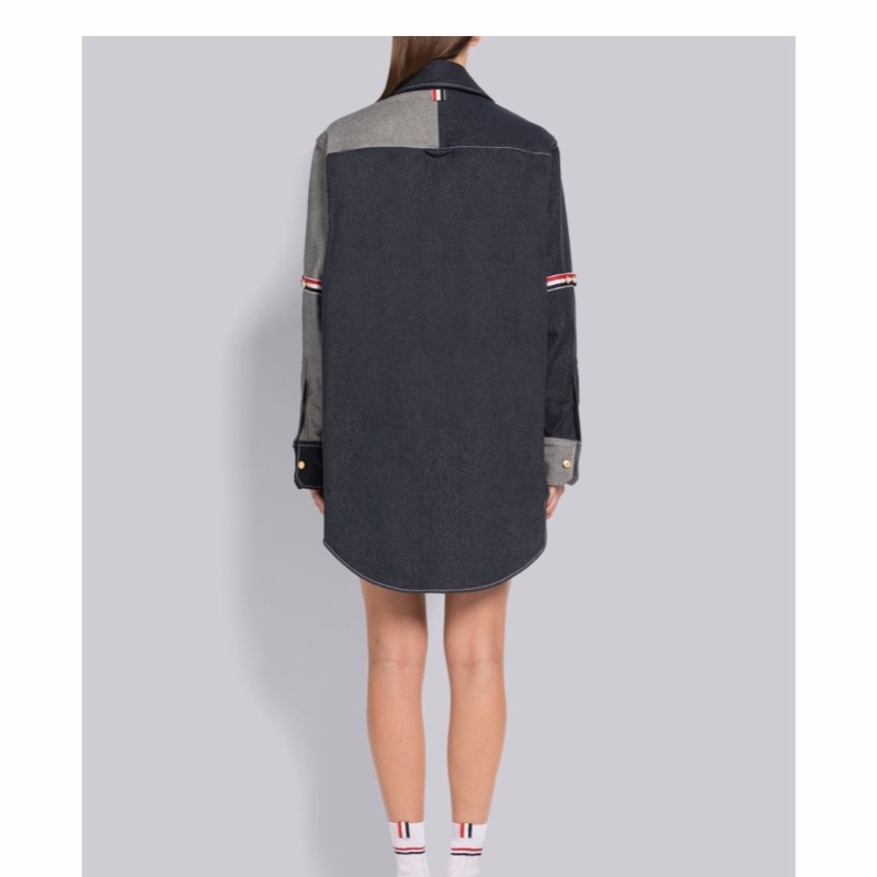 Thom Browne 女士 襯衫式長袖連衣裙IT-36 IT-38 IT-40碼-5