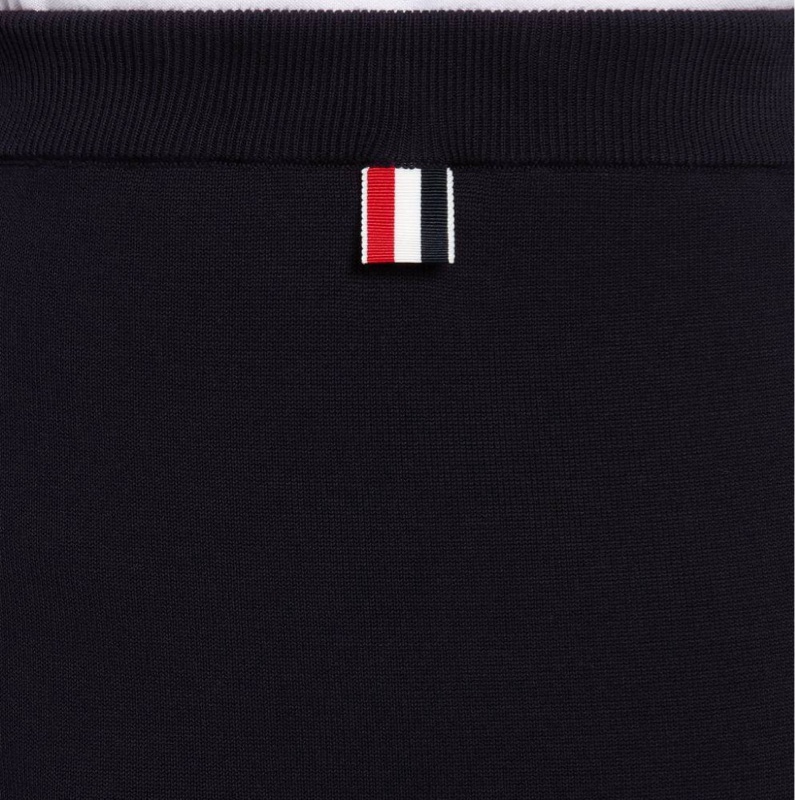 Thom Browne 女士 海軍藍蝴蝶結半身裙IT-38 IT-42碼-4