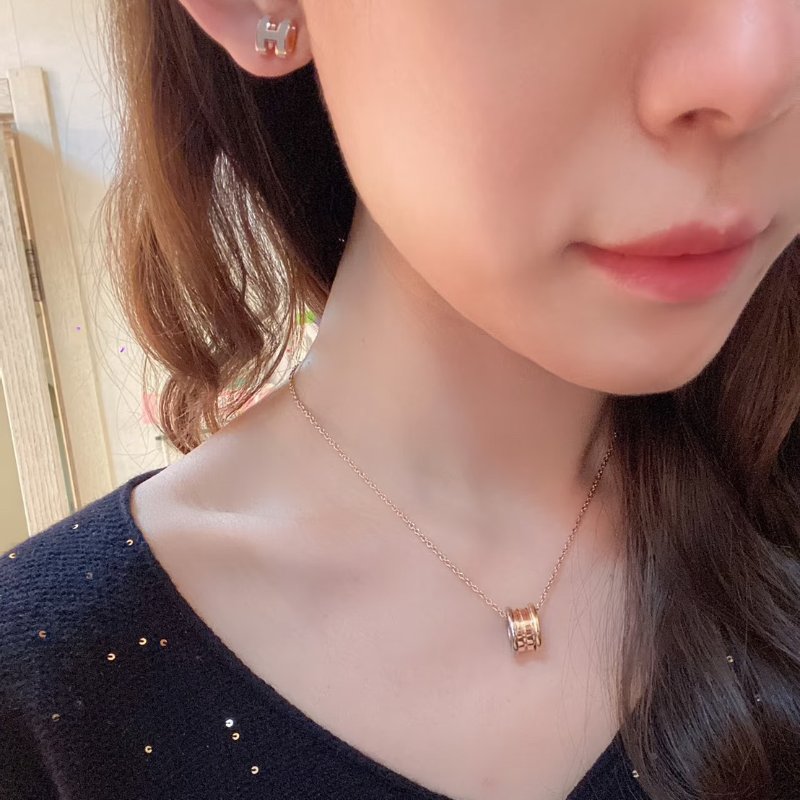 HERMES Mini pop H耳環 - 奶茶金-8