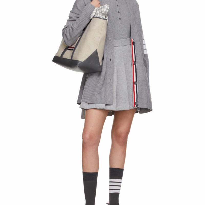 Thom Browne 女士 條紋百褶迷你裙IT-40 IT-42碼-4