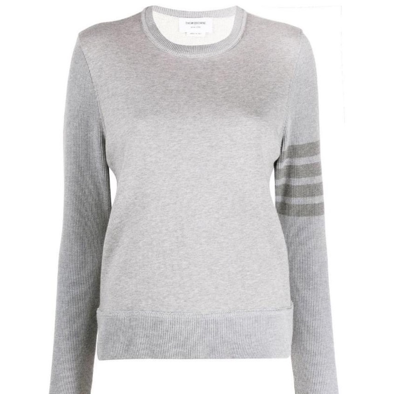 Thom Browne 女士 四條紋圓領套衫IT-38碼-0