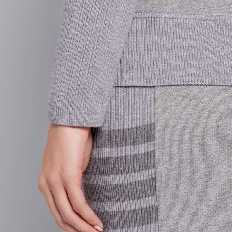 Thom Browne 女士 四條紋圓領套衫IT-38碼-4