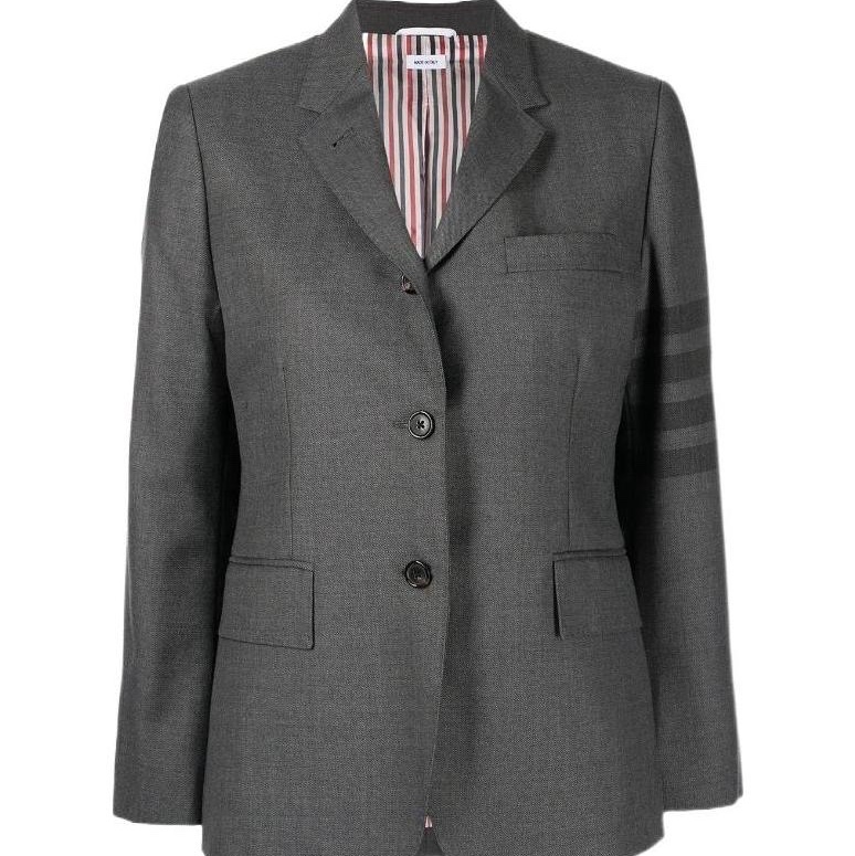 Thom Browne 女士 四條紋長袖翻領西裝外套IT-36 IT-38 IT-40 IT-42 IT-44碼-0
