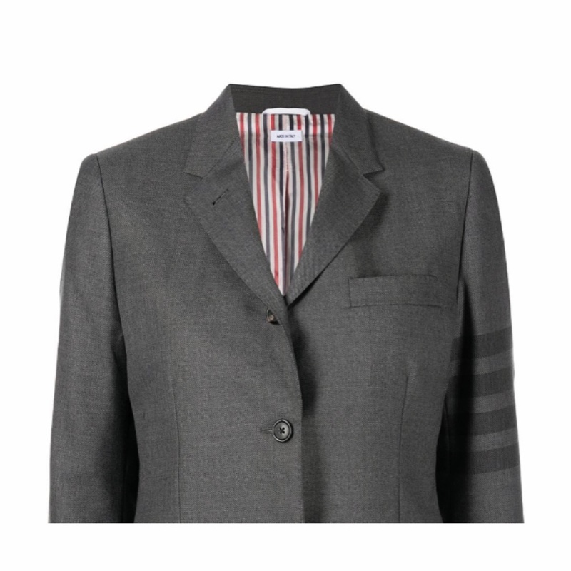Thom Browne 女士 四條紋長袖翻領西裝外套IT-36 IT-38 IT-40 IT-42 IT-44碼-1