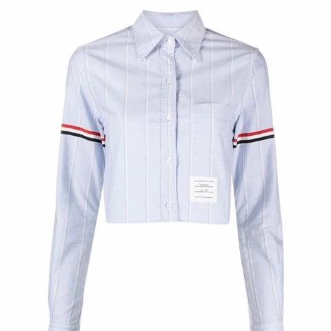 Thom Browne 女士 翻領長袖襯衫IT-36 IT-38 IT-40 IT-42 IT-44碼