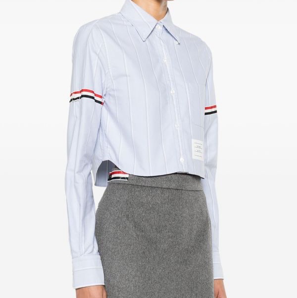 Thom Browne 女士 翻領長袖襯衫IT-36 IT-38 IT-40 IT-42 IT-44碼-1