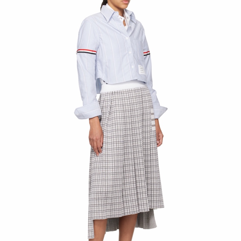 Thom Browne 女士 翻領長袖襯衫IT-36 IT-38 IT-40 IT-42 IT-44碼-4