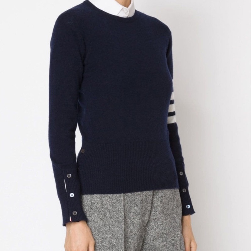 Thom Browne 女士 條紋圓領套衫IT-36 IT-38 IT-40 IT-42 IT-44碼-3