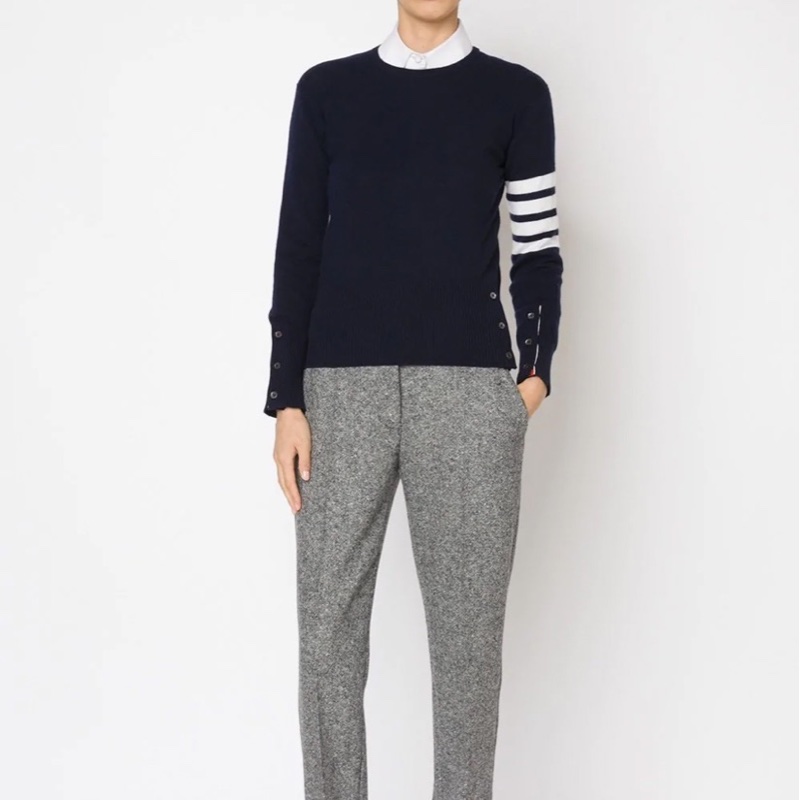 Thom Browne 女士 條紋圓領套衫IT-36 IT-38 IT-40 IT-42 IT-44碼-6