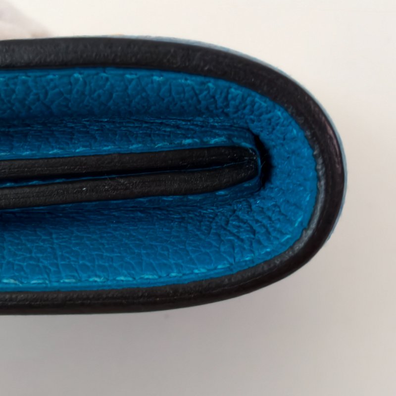 愛馬仕/Hermes Constance Slim錢包 藍色 牛皮 A刻 尺寸:13x11x3.8 2017年 97新-11