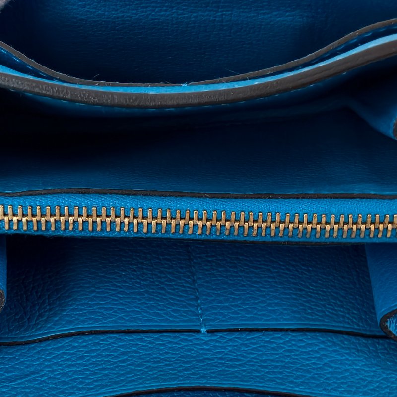 愛馬仕/Hermes Constance Slim錢包 藍色 牛皮 A刻 尺寸:13x11x3.8 2017年 97新-14