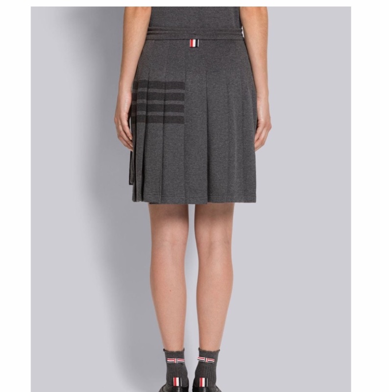 Thom Browne 女士 條紋百褶迷你裙IT-36 IT-40碼-4
