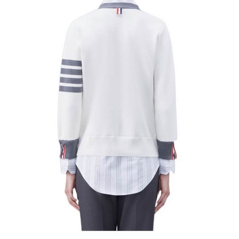 Thom Browne 女士 V領對比邊飾針織開衫IT-36 IT-38 IT-40 IT-42 IT-44碼-8