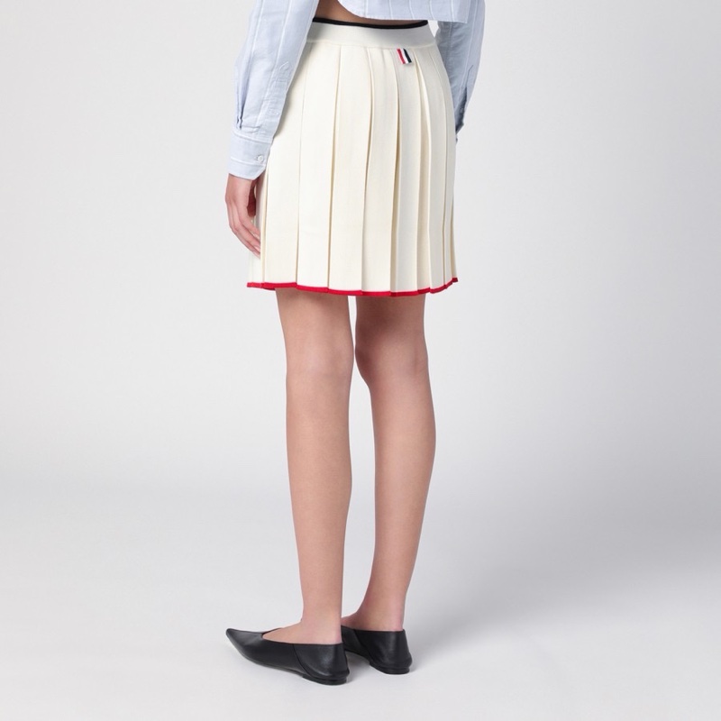 Thom Browne 女士 褶襇迷你半身裙IT-38 IT-40 IT-42 IT-48碼-3