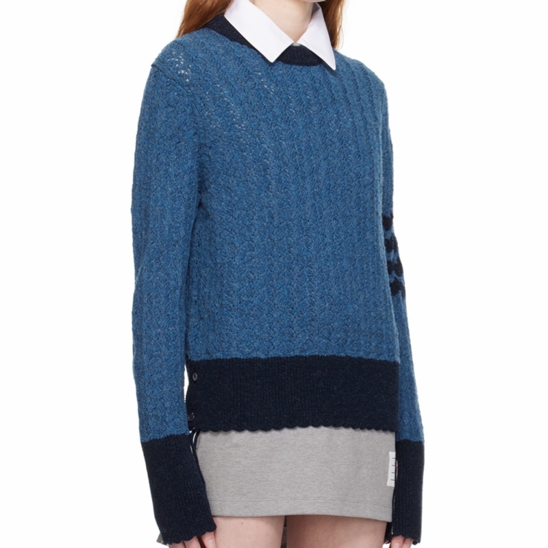 Thom Browne 女士 徽標羊毛毛衣IT-38-3