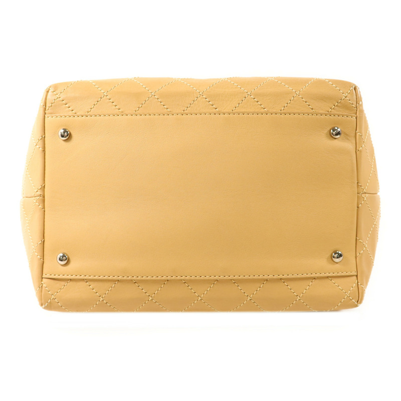 CHANEL 牛皮皮革2 Way Shoulder Bag銀扣手挽肩背兩用袋-3